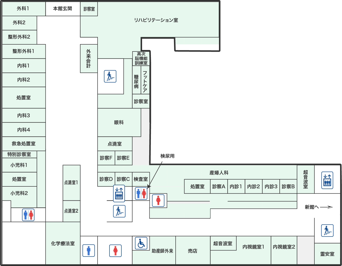 本館1階平面図