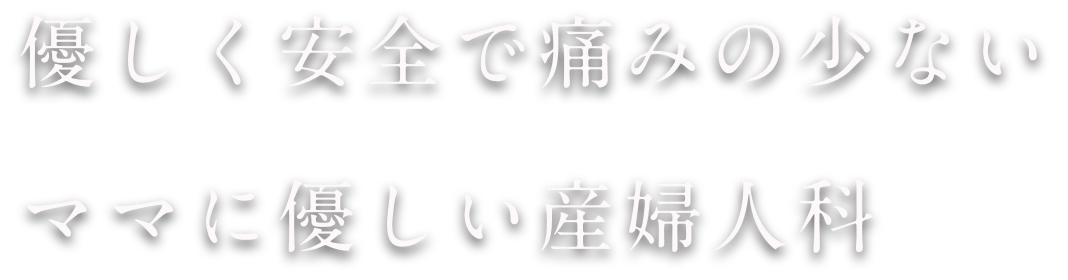 優しく安全で痛みの少ないママに優しい産婦人科